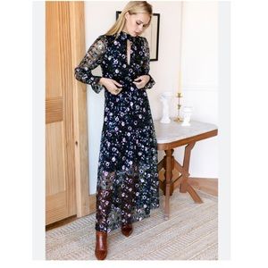 Emerson Fry sequin floral maxi dress